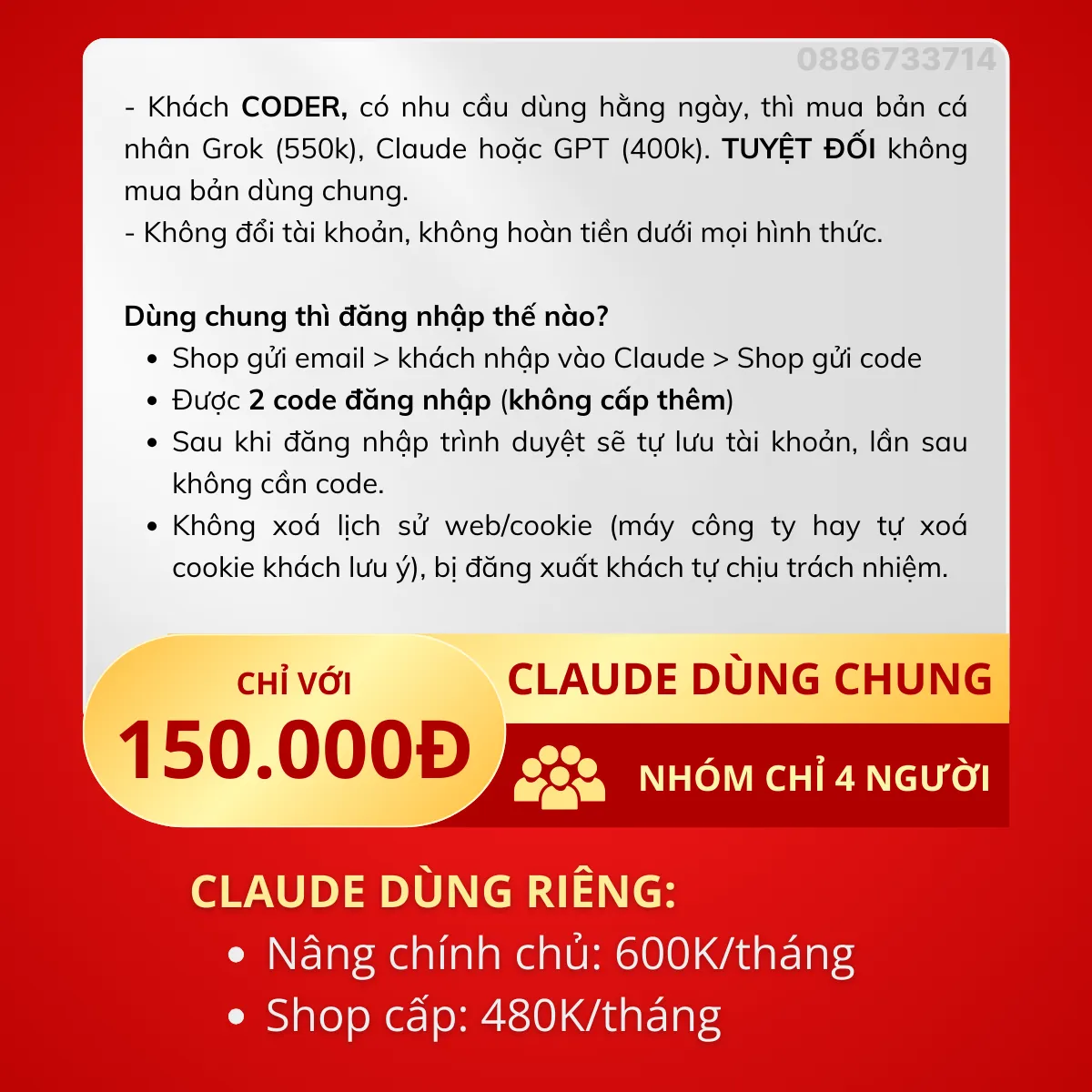 mua tài khoản claude ai